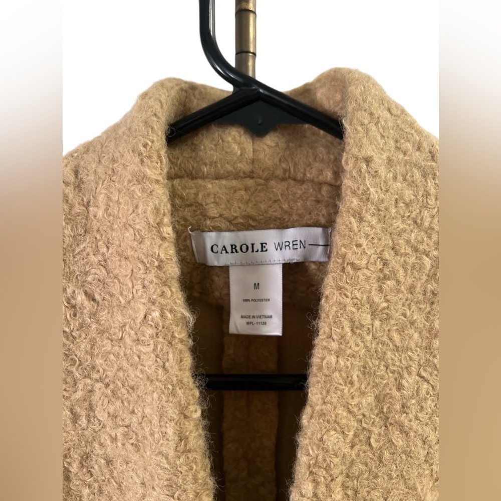 Carole Wren teddy brown trench coat jacket - Picture 2 of 4
